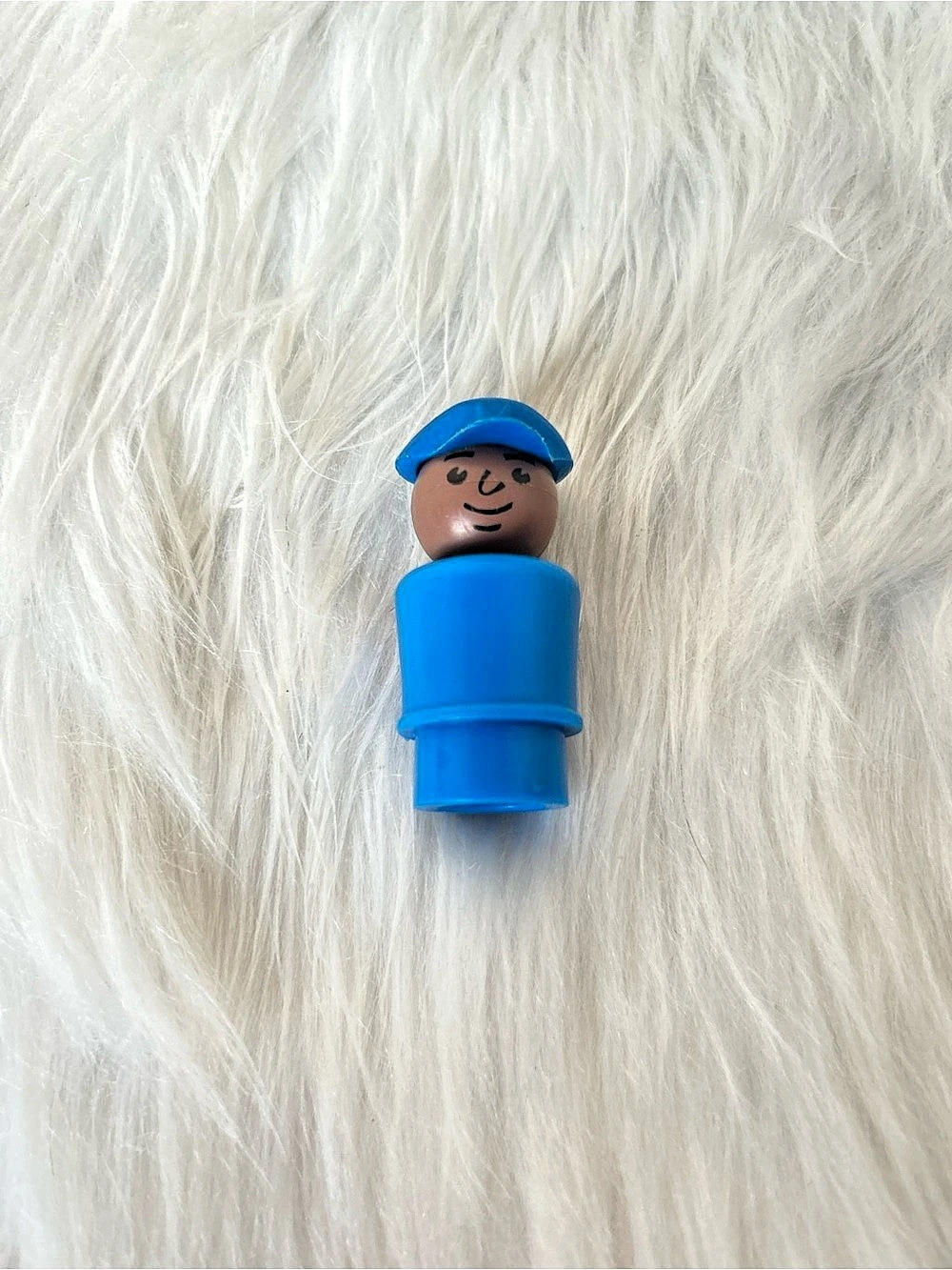 Fisher-Price Little People Mailman / Pilot Figure Blue & Brown